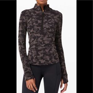 Lululemon Run Briskly 1/2 Zip Jacket-Heritage Camo